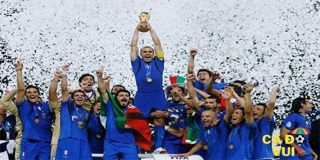 Top 5 đội tuyển vô địch Worldcup nhiều nhất từ trước đến nay italia